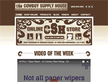 Tablet Screenshot of cowboysupplyhouse.com